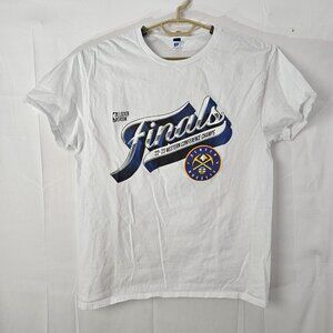 Denver Nuggets T Shirt Womens L NBA Locker Room Western Conference Champions